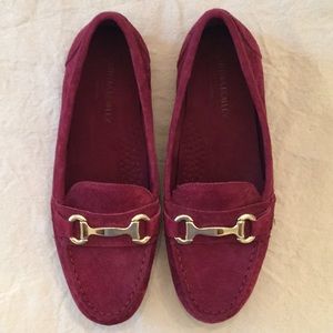 Cynthia Rowley Burgundy Suede Loafer Size 8